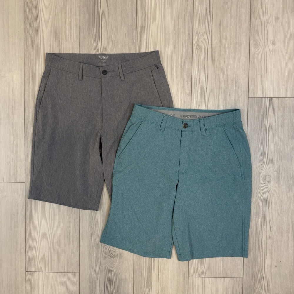 Lot‎ Of 2 Mens Size 30 Shorts Under Armour & Old Navy Performance Athletic